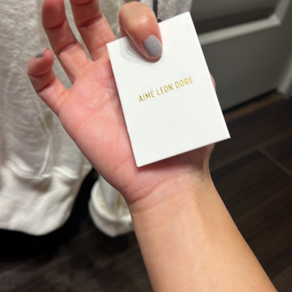 Aime Leon Dore ALD Brush Stroke Hoodie White NWT - Picture 3 of 3